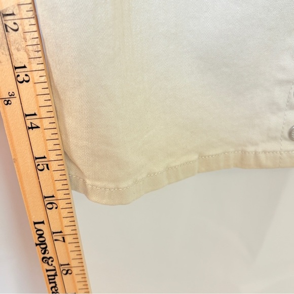 Gloria Vanderbilt Women’s Cream Skimmer Cropped Pants Size 12 Casual Stretch - Picture 10 of 13